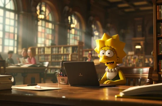 Lisa Simpson dans le monde animé