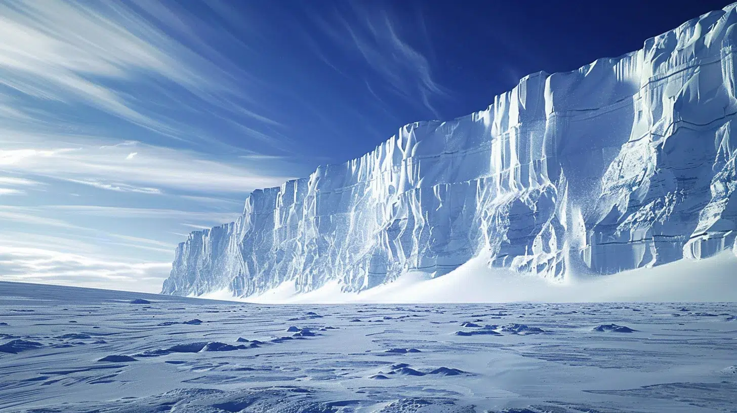 Structure impénétrable du mur de glace
