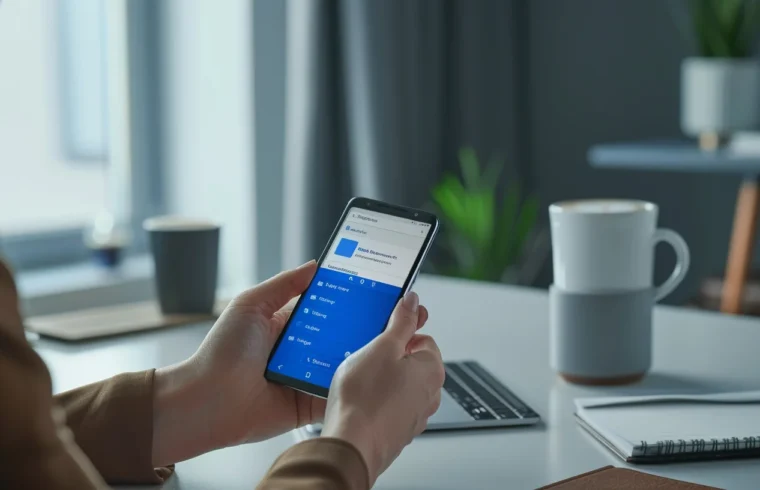 application Outlook mobile Android