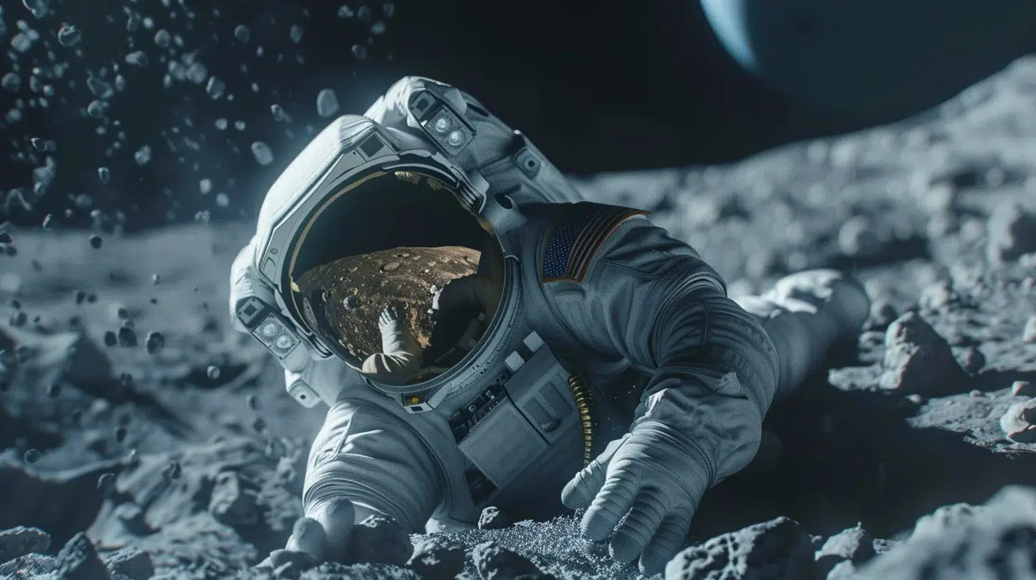 étonnantes chutes astronautes