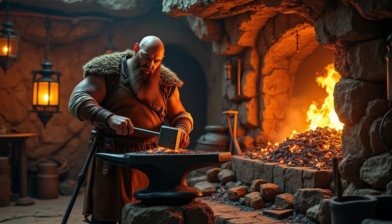 découvrez aulë, le maître des forgerons, à travers une exploration approfondie de son rôle fascinant dans le silmarillion. plongez dans l'univers riche de la mythologie de j.r.r. tolkien et explorez l'impact d'aulë sur le destin des elfes et des hommes dans ce chef-d'œuvre littéraire.