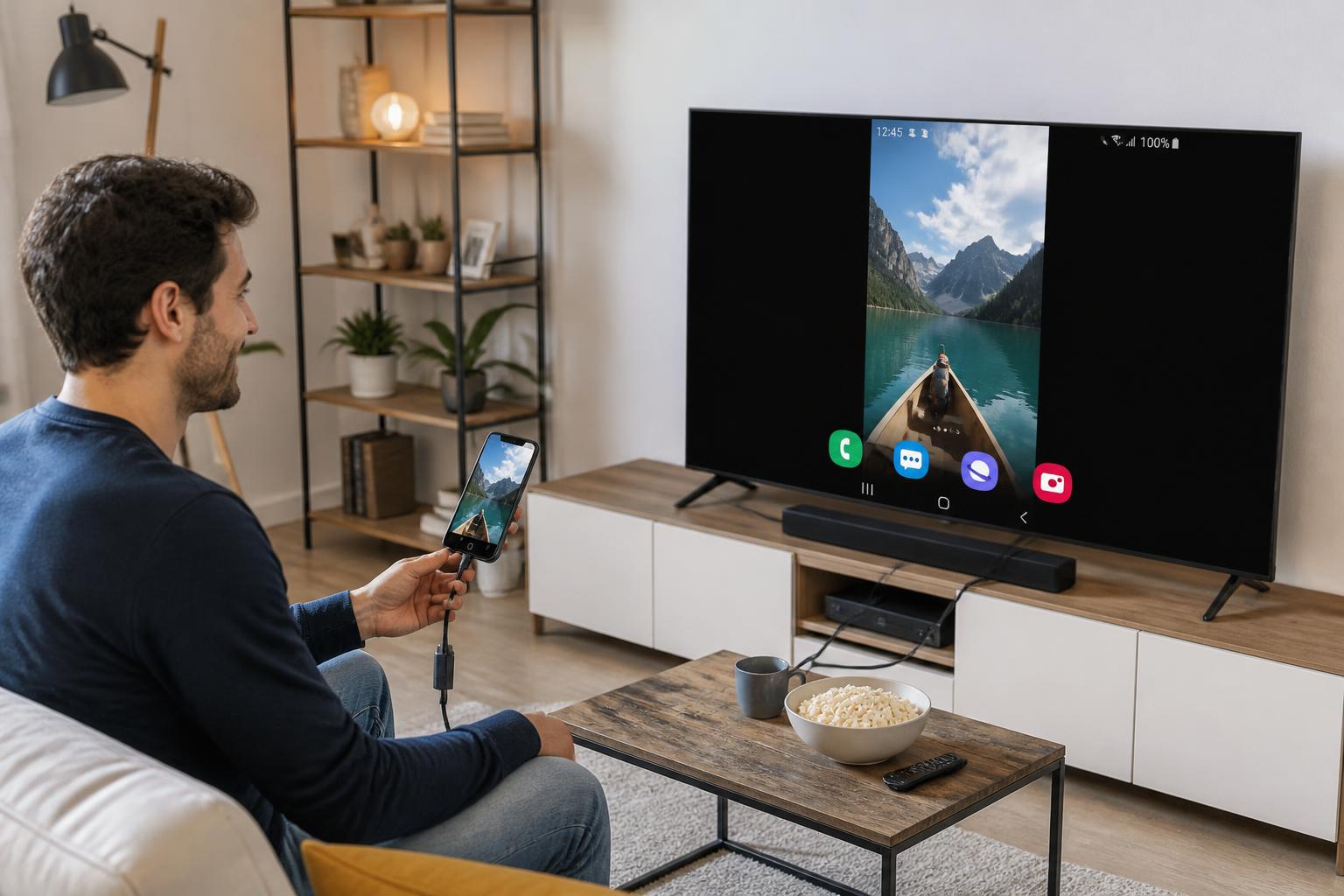 découvrez les avantages de partager l'écran de votre téléphone sur la tv sans wifi pour une connexion simple, rapide et sans interruption, idéale pour vos présentations et divertissements.