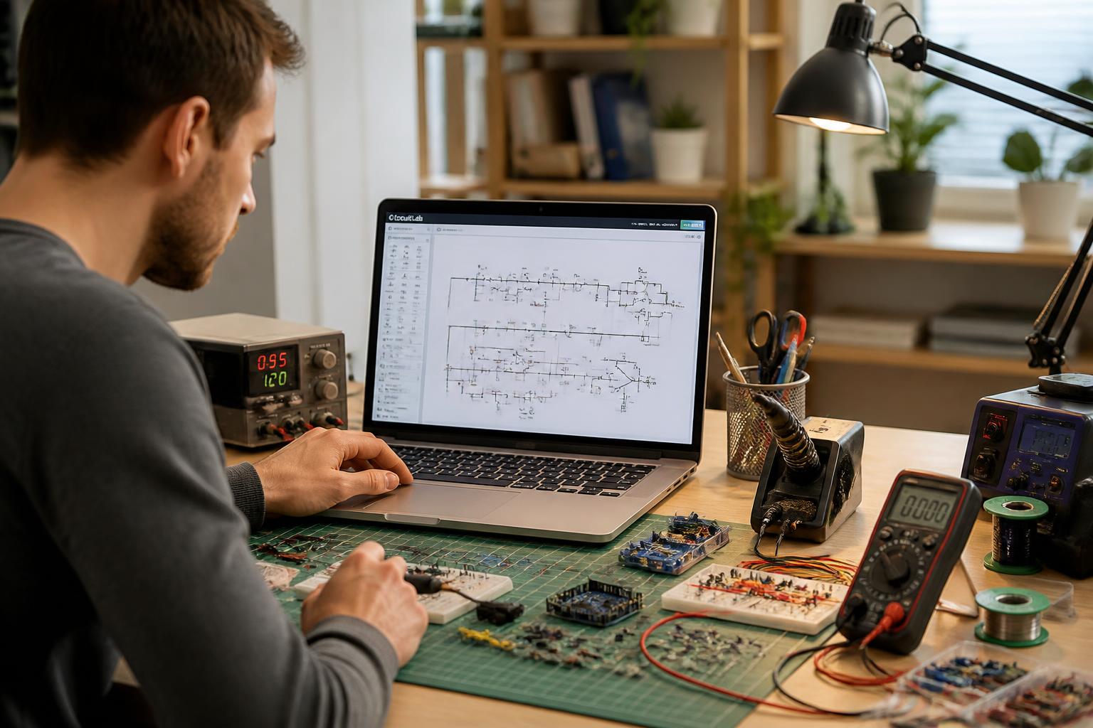 découvrez notre simulateur de circuit électronique en ligne, l'outil indispensable pour les hobbyistes souhaitant concevoir, tester et optimiser leurs projets électroniques facilement et sans matériel.
