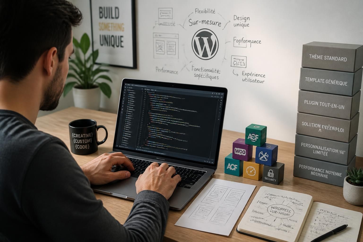 découvrez les avantages du développement wordpress sur mesure et pourquoi il est préférable d'éviter les solutions toutes faites pour un site unique, performant et adapté à vos besoins.