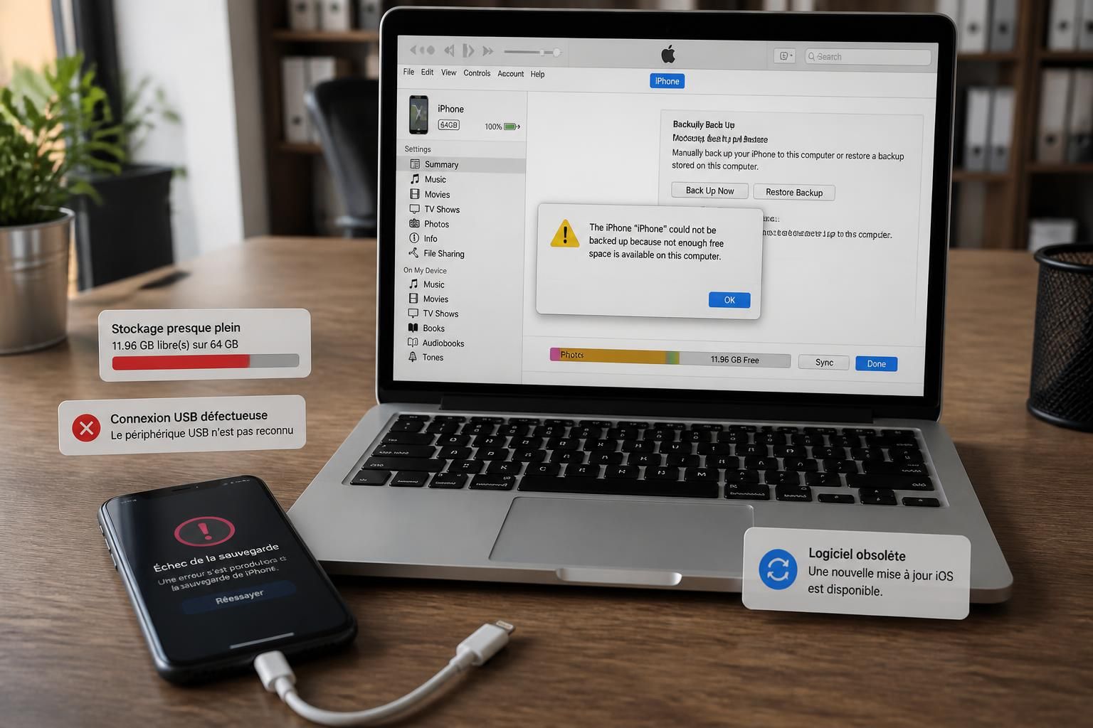 découvrez les principales raisons pour lesquelles vous ne pouvez pas sauvegarder votre iphone sur itunes et apprenez comment résoudre ces problèmes facilement.